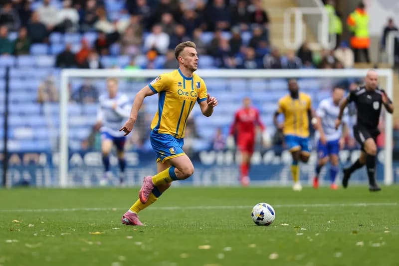 Footballer in action
